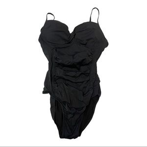 Spanx one piece black bathing suit